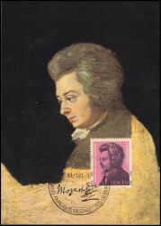 1981  Maximumkarte - Wolfgang Amadeus Mozart