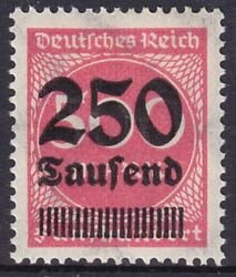 1923  Freimarke mit Satzschaden