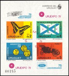 Uruguay 1978  Briefmarkenausstellung URUEXPO `78