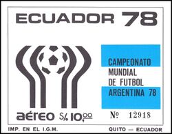 Ecuador 1978  Fuballweltmeisterschaft in Argentinien