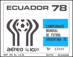 Ecuador 1978  Fußballweltmeisterschaft in Argentinien