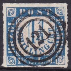 1864  Freimarke: Wertangabe im Viereck