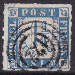 1864  Freimarke: Wertangabe im Viereck