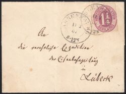 1865  Freimarke: Ziffer im Oval