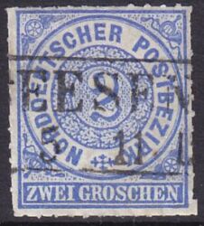 1868  Freimarke mit Talerwährung