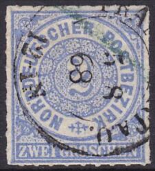 1868  Freimarke mit Talerwährung