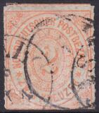 1868  Freimarke mit Guldenwährung