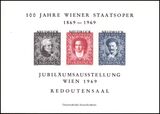 1969  100 Jahre Wiener Staatsoper - Sonderblock
