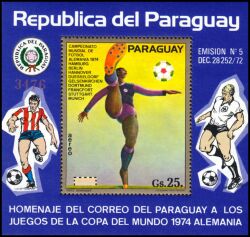 Paraguay 1974  Fuballweltmeisterschaft in Deutschland