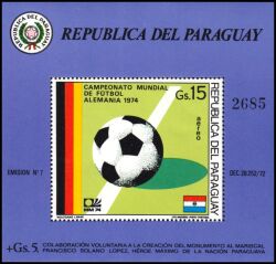 Paraguay 1974  Fuballweltmeisterschaft in Deutschland