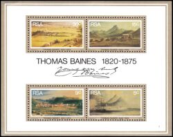 Südafrika 1975  Todestag des Malers Thomas Baines