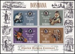 Botswana 1970  100. Todestag von Charles Dickens
