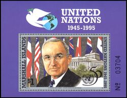 Marshall-Inseln 1995  50 Jahre Vereinte Nationen (UNO)