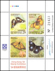 Mikronesien 1994  Intern. Briefmarkenausstellung HONG KONG `94