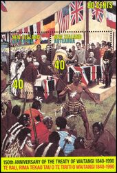 Neuseeland 1990  150. Jahrestag des Vertrages von Waitangi