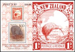 Neuseeland 1995  Nationale Ausstellung fr Postgeschichte POST`X `95