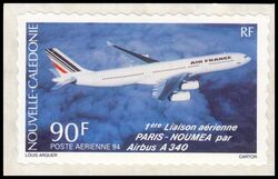 Neukaledonien 1994  Erster Flug des Airbus A 340