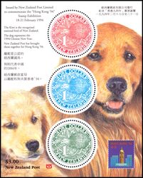 Neuseeland 1994 Intern. Briefmarkenausstellung HONG KONG `94