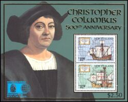 Neuseeland 1992  WORLD COLUMBIAN STAMP EXPO `92