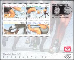 Neuseeland 1992  WORLD COLUMBIAN STAMP EXPO `92