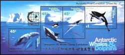 Australische Antarktis 1995  Intern. Briefmarkenausstellung SINGAPORE `95