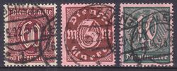 1921/22  Dienstmarken: Wertziffern -