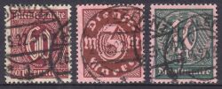 1921  Dienstmarken: Wertziffern