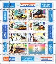 Antigua 1974  100 Jahre Weltpostverein (UPU)