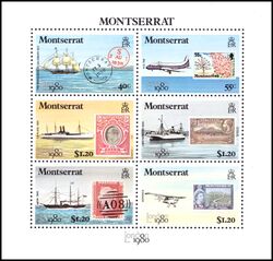 Montserrat 1980  Intern. Briefmarkenausstellung LONDON `80