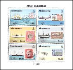 Montserrat 1980  Intern. Briefmarkenausstellung LONDON `80