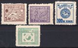 Korea-Süd 1951  Freimarken: Nationale Symbole