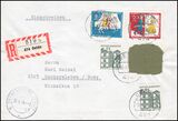 1966  Postkrieg BRD - DDR auf R-Brief