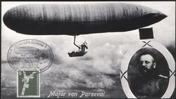 1981  Probefahrt des Luftschiffs  Parseval 