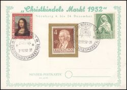 1952  Christkindels Markt in Nürnberg