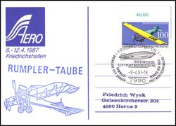 1991  Historische Luftpostbefrderung - Erste Flugzeugausstellung
