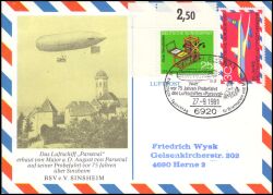 1981  Luftschiff "Parseval" über Sinsheim