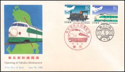 1982  Eröffnung der "Tohoku-Shinkansen"- Eisenbahnlinie