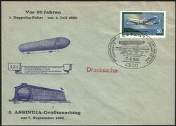 1980  Erste Zeppelinfahrt von LZ 1 am 2. Juli 1900