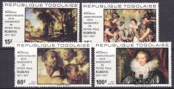 Togo 1977  400. Geburtstag von Peter Paul Rubens