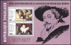 Togo 1977  400. Geburtstag von Peter Paul Rubens