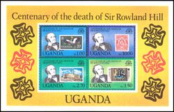 Uganda 1979  100. Todestag von Rowland Hill