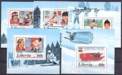 Liberia 1987  Olympische Winterspiele in Calgary