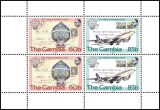 Gambia 1983  200 Jahre Luftfahrt - Markenheftchen