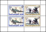 Gambia 1983  200 Jahre Luftfahrt - Markenheftchen