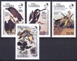 Gambia 1985  200. Geburtstag von John James Audubon