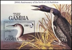 Gambia 1985  200. Geburtstag von John James Audubon