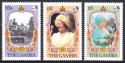 Gambia 1985  85. Geburtstag von Königinmutter Elisabeth