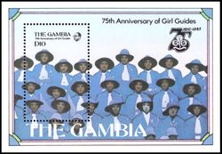 Gambia 1985  75 Jahre Pfadfinderinnen