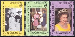 Gambia 1986  60. Geburtstag von Königin Elisabeth II.