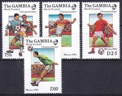 Gambia 1986  Fuball-Weltmeisterschaft in Mexiko